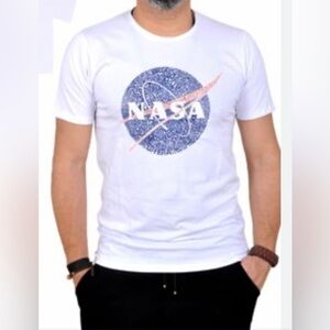 NASA White Retro Short Sleeve T-shirt size XL